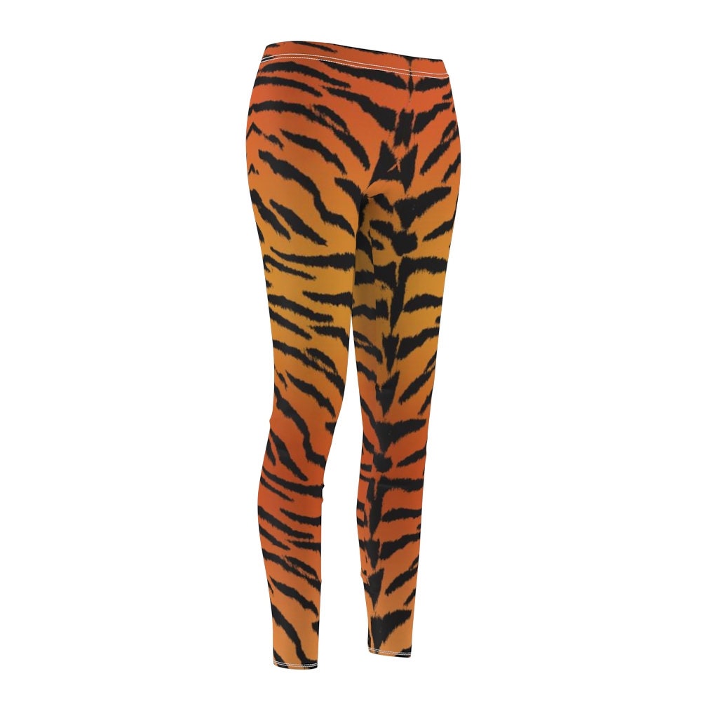 Tiger Stripe Leggings Animal Print Leggings Teen Leggings Etsy