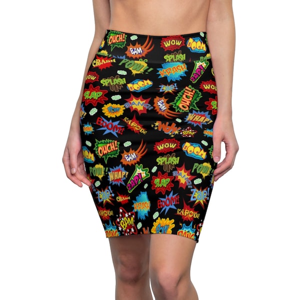 Comic Book Skirt Etsy