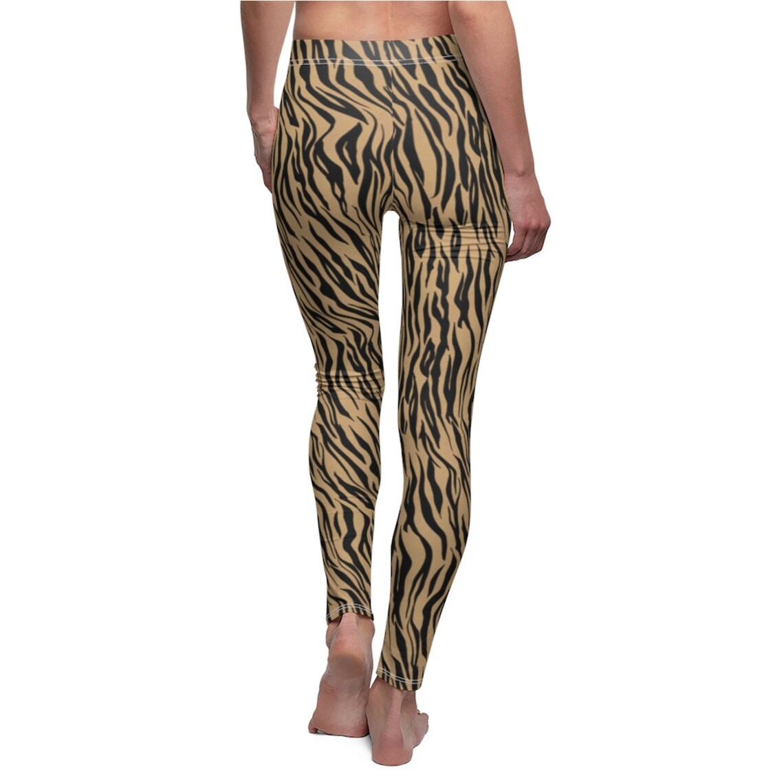 Zebra Stripe Leggings Zebra Stretch Pants Animal Print Etsy