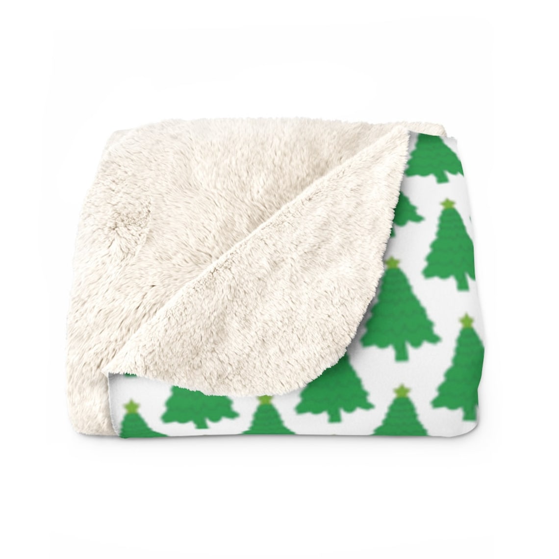 Christmas Blanket Pine Tree Blanket Christmas Throw Sherpa Etsy