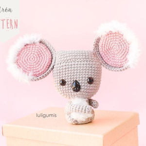 Kawaii crochet pattern koala amigurumi pattern Australia crochet pattern animal amigurumi pattern koala crochet pattern for keychain