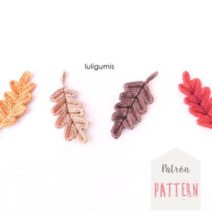 Fall leaves crochet pattern autumn leaves crochet pattern applique fall leaves crochet pattern fall crochet pattern leaf crochet pattern image 4