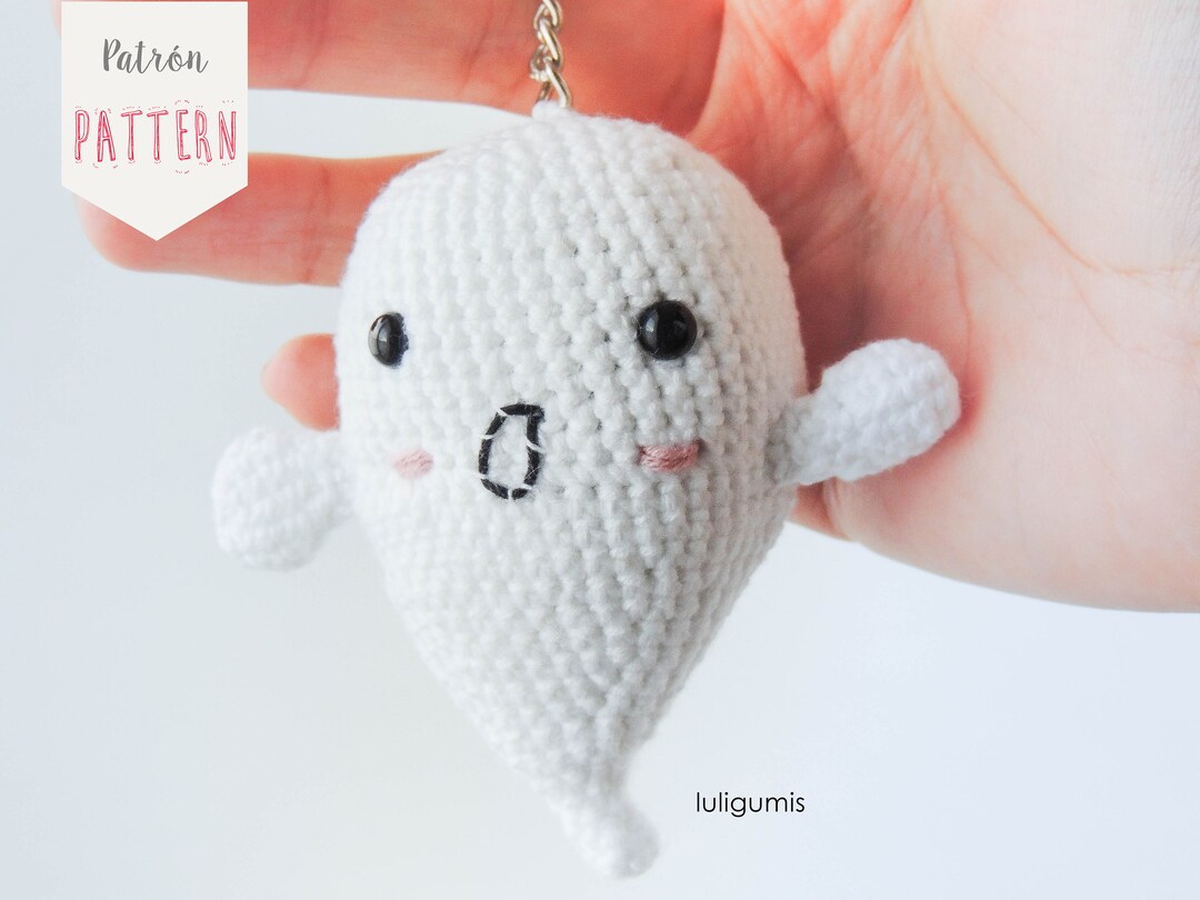 Macrame Ghost Keychains Crochet Ghost Keychain Pattern: Halloween Amigurumi (PDF Pattern) - Etsy