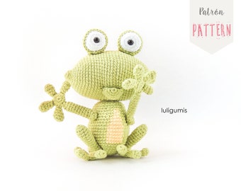 Crochet Frog Amigurumi Pattern: Toad Animal (PDF Pattern)