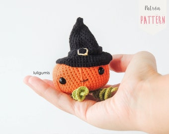 Crochet Pumpkin Amigurumi Pattern: Halloween Witch Hat (PDF Pattern)