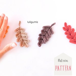 Fall leaves crochet pattern autumn leaves crochet pattern applique fall leaves crochet pattern fall crochet pattern leaf crochet pattern image 3