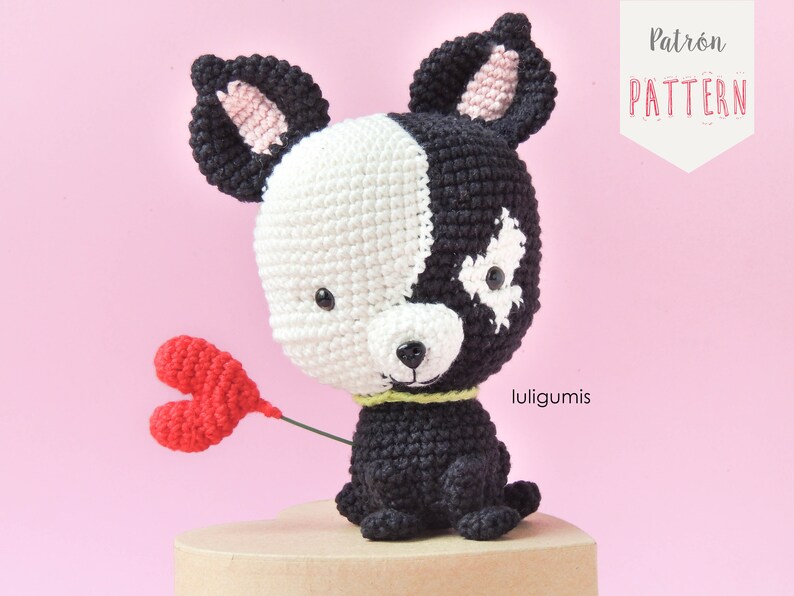 Frenchie Amigurumi Pattern French Bulldog Crochet Pattern Etsy
