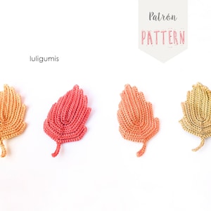 Fall leaves crochet pattern autumn leaves crochet pattern applique fall leaves crochet pattern fall crochet pattern leaf crochet pattern image 6