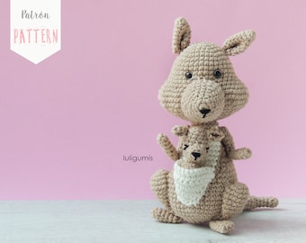 Kangaroo Amigurumi Crochet Pattern: Australian Animal (PDF Pattern)