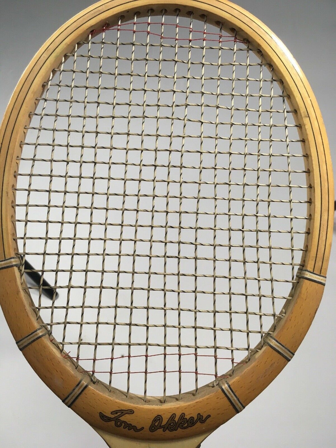Vintage Tom Okker Dunlop Tennis Racquet L 4 1/2 Reinforced Etsy