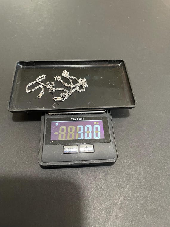 Sterling Silver Cable Necklace 18” - image 2