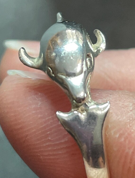 Sterling Sliver Dolphin Ring - image 1