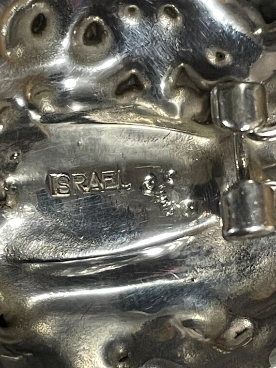 Sterling Silver Bubble Round Popcorn Earrings Isr… - image 7