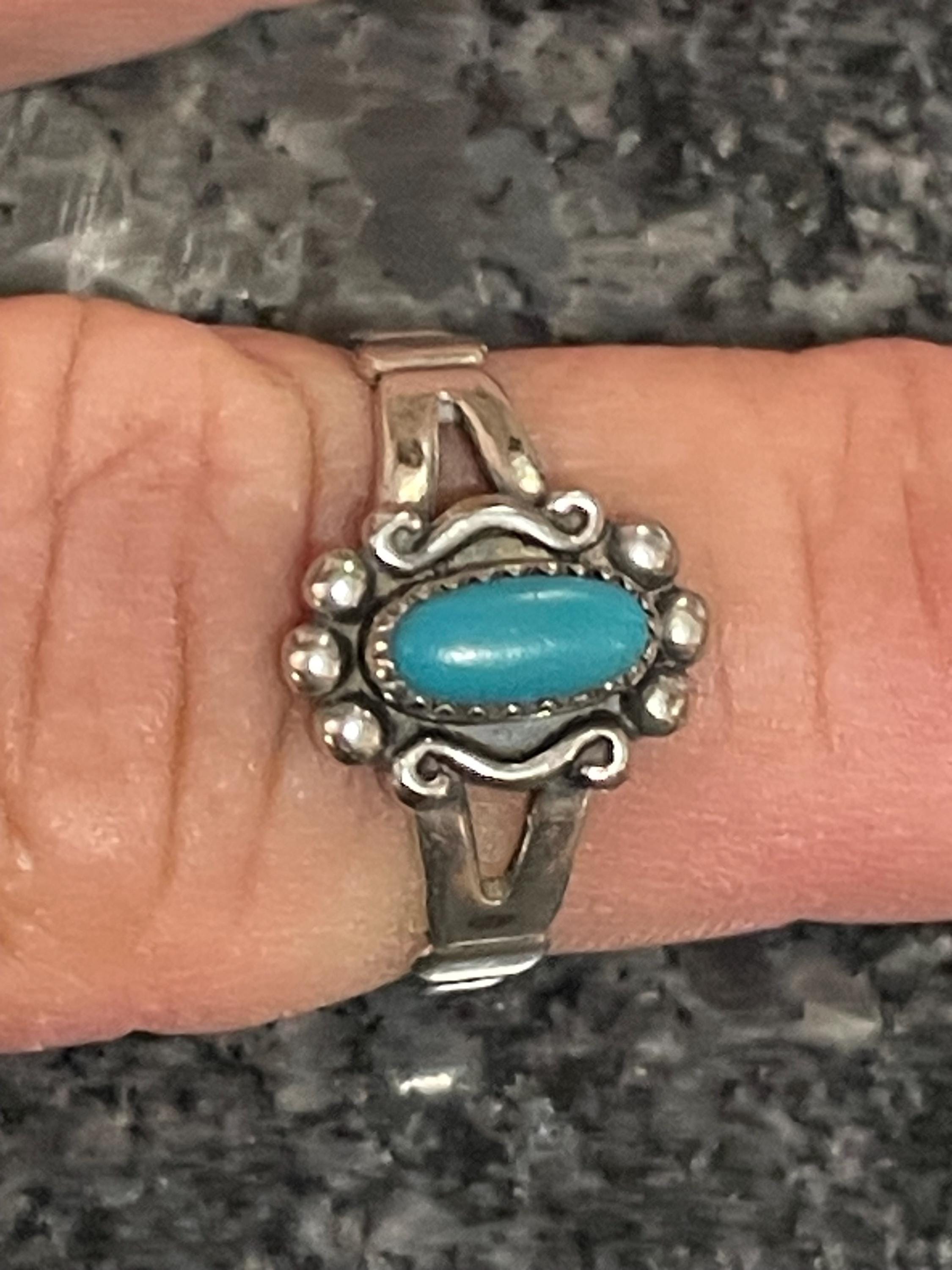 1950s-60s navajo bell trading post ring 1950s-60s navajo bell