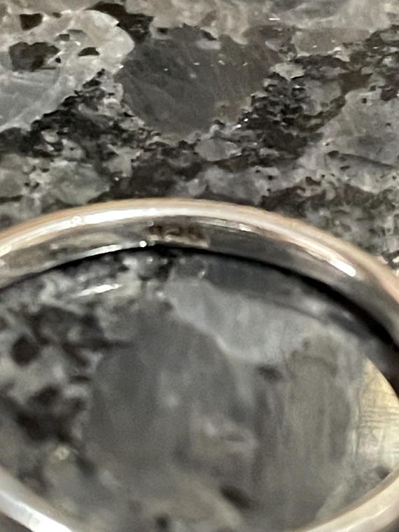 Sterling Silver Malachite Ring - image 2