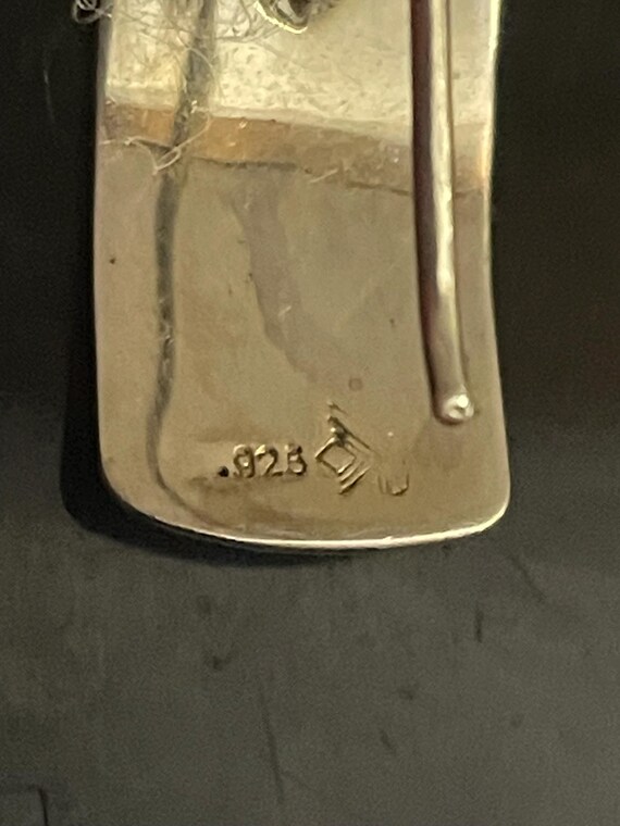 Silpada sterling hammered rectangular French hook… - image 5