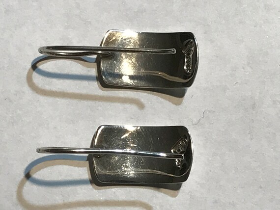 Silpada sterling hammered rectangular French hook… - image 2