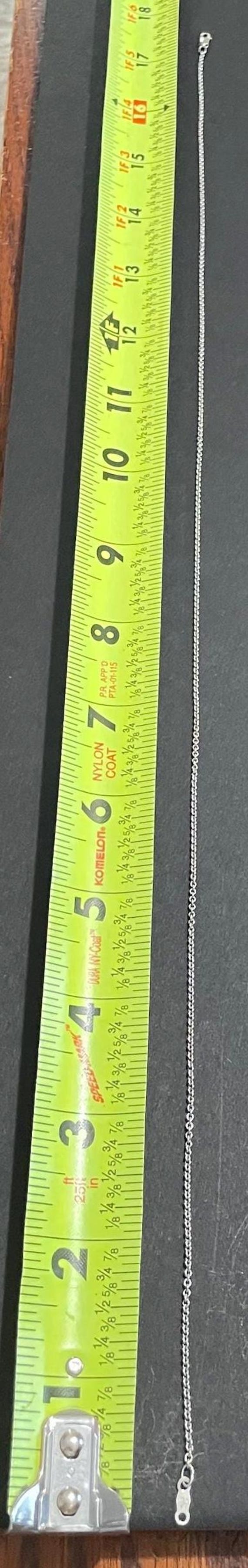 Sterling Silver Cable Necklace 18” - image 4