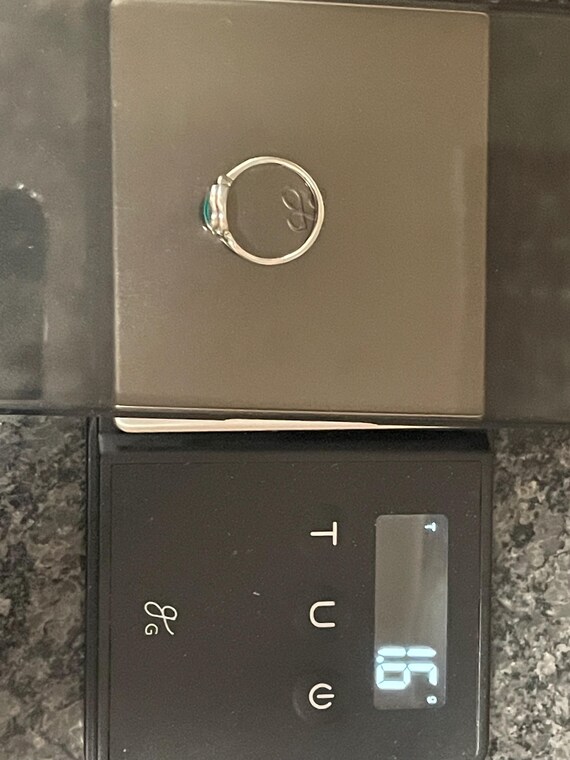 Sterling Silver Malachite Ring - image 3