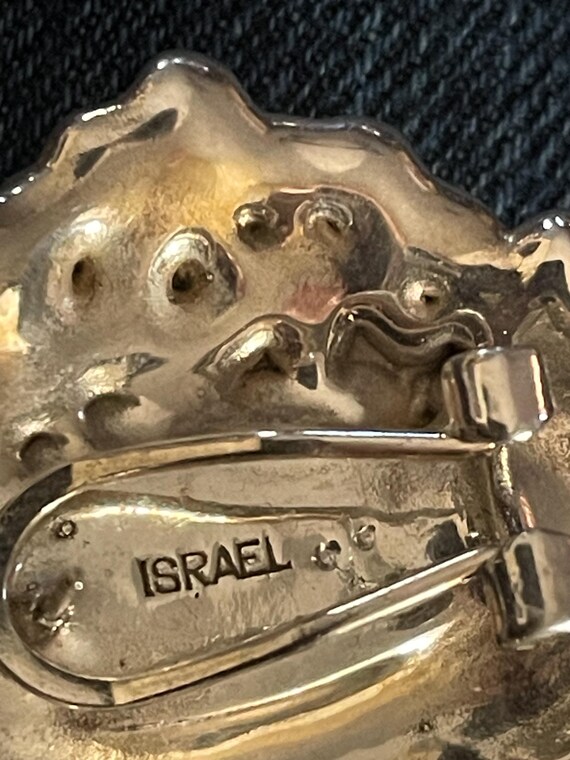 Sterling Silver Bubble Round Popcorn Earrings Isr… - image 4