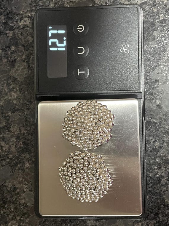 Sterling Silver Bubble Round Popcorn Earrings Isr… - image 9