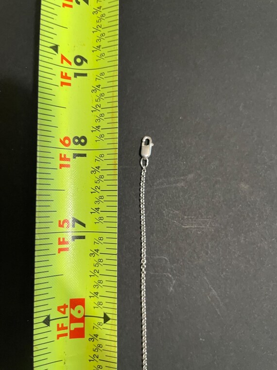 Sterling Silver Cable Necklace 18” - image 3
