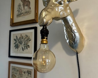 Giraffe Wall Lamp - Safari Sconce, Vintage Style Accent Lamp