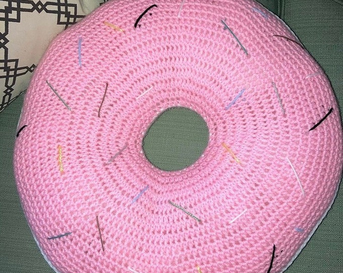 Crochet Donut Pillow