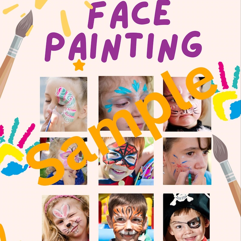 Face Painting Sign - Etsy