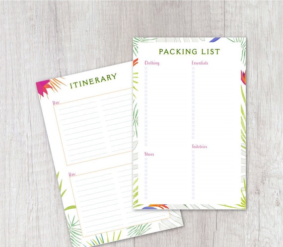 Itinerary Template Pages from i.etsystatic.com