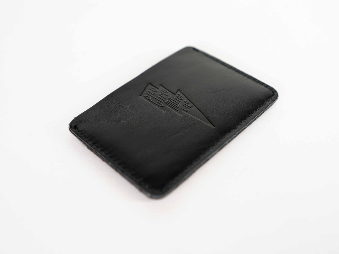 TEN×HOS WALLET BLACK Card Wallet Black Leather 10 Slots Compact Transparent