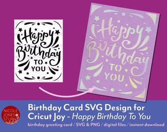 Download Birthday Card Svg Etsy