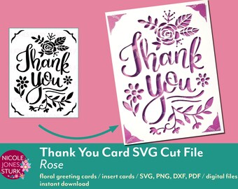 Download Thank You Card Svg Etsy