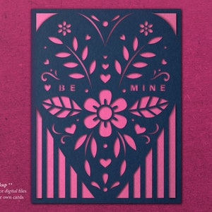 Valentines Card SVG cut files bundle / insert cards / greeting cards / svg, png, dxf, pdf / digital / instant download image 4