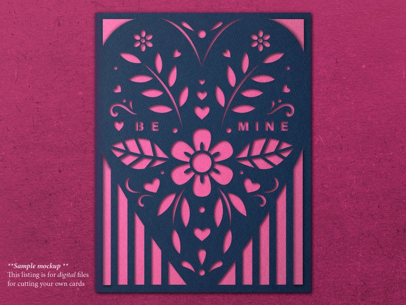 Valentines Card SVG cut files bundle / insert cards / greeting cards / svg, png, dxf, pdf / digital / instant download image 4