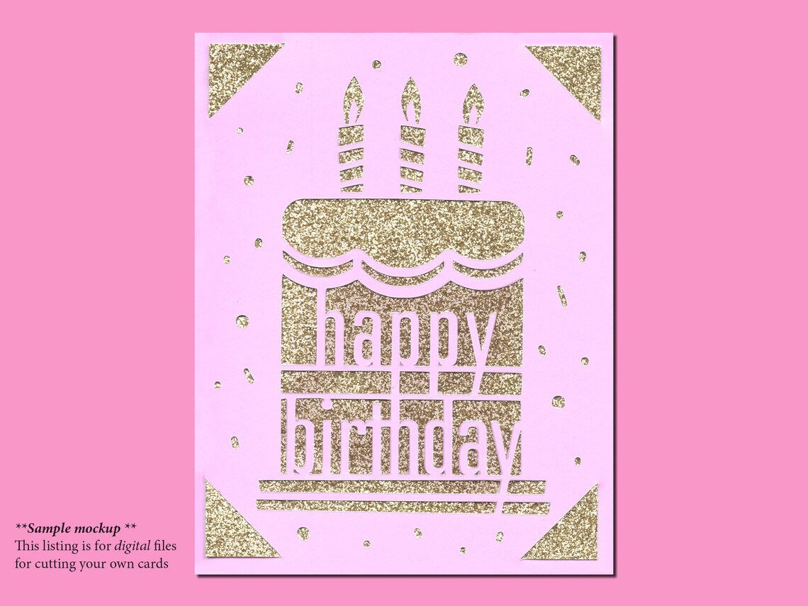 Download Birthday Card SVG cut files bundle / insert card ...