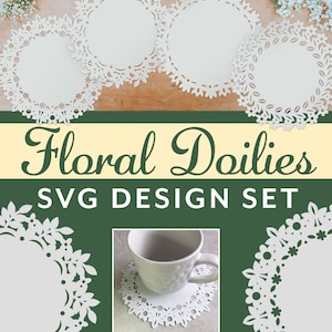 Floral Doilies SVG Designs / cut file design collection / SVG & PNG / digital files / instant download image 8