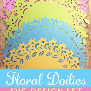 Floral Doilies SVG Designs / cut file design collection / SVG & PNG / digital files / instant download image 7