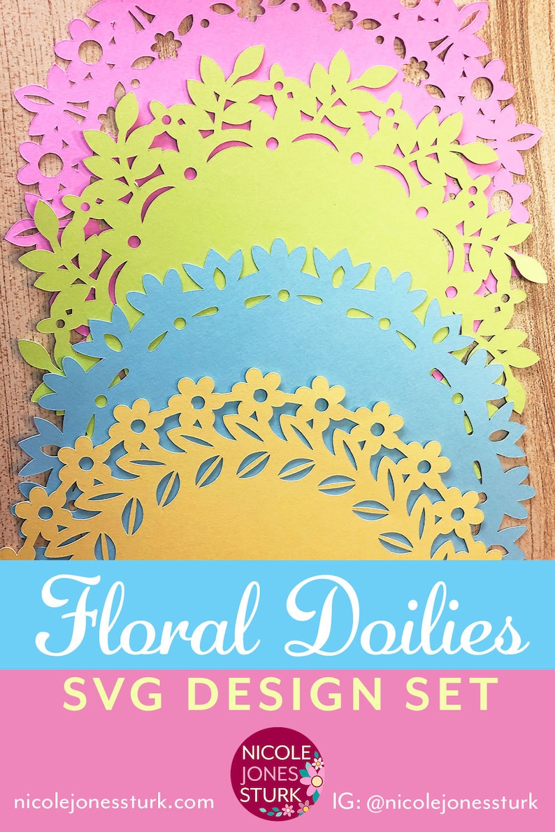 Floral Doilies SVG Designs / cut file design collection / SVG & PNG / digital files / instant download image 7