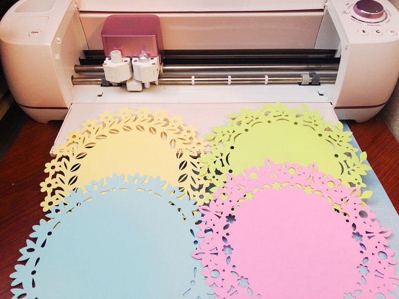 Floral Doilies SVG Designs cut file design collection SVG /& PNG digital files instant download