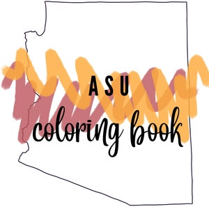 Arizona State University Coloring Pages *digital download*