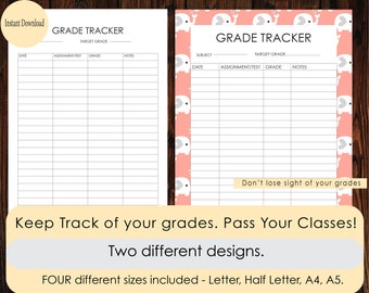 a4 student planner etsy