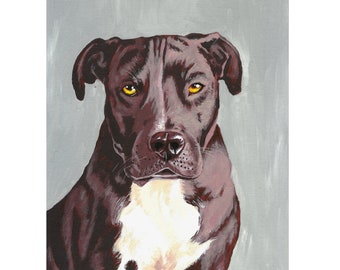 Custom Hand painted Pet portrait Custom Dog portrait Custom Dog Acrylic Painting Original Painting Dog art Pet acrylic from photo