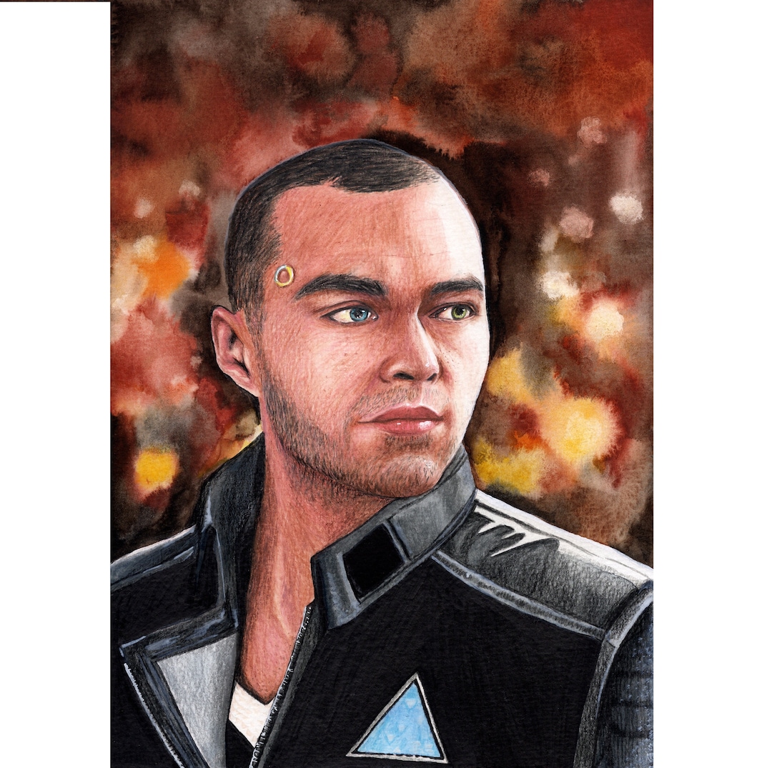 Detroit Become Human Markus Handmade Video Game Art Poster Wall Art ...
