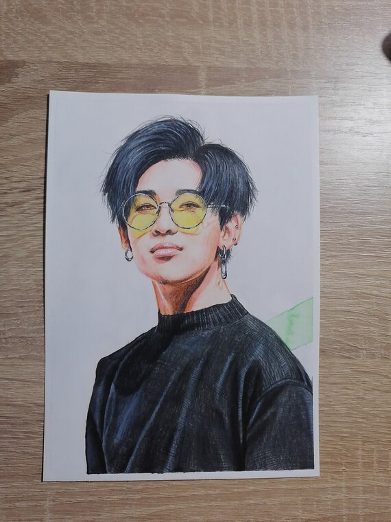 GOT7 Bambam Portrait Handmade Drawing Kpop Wall Art Decor - Etsy