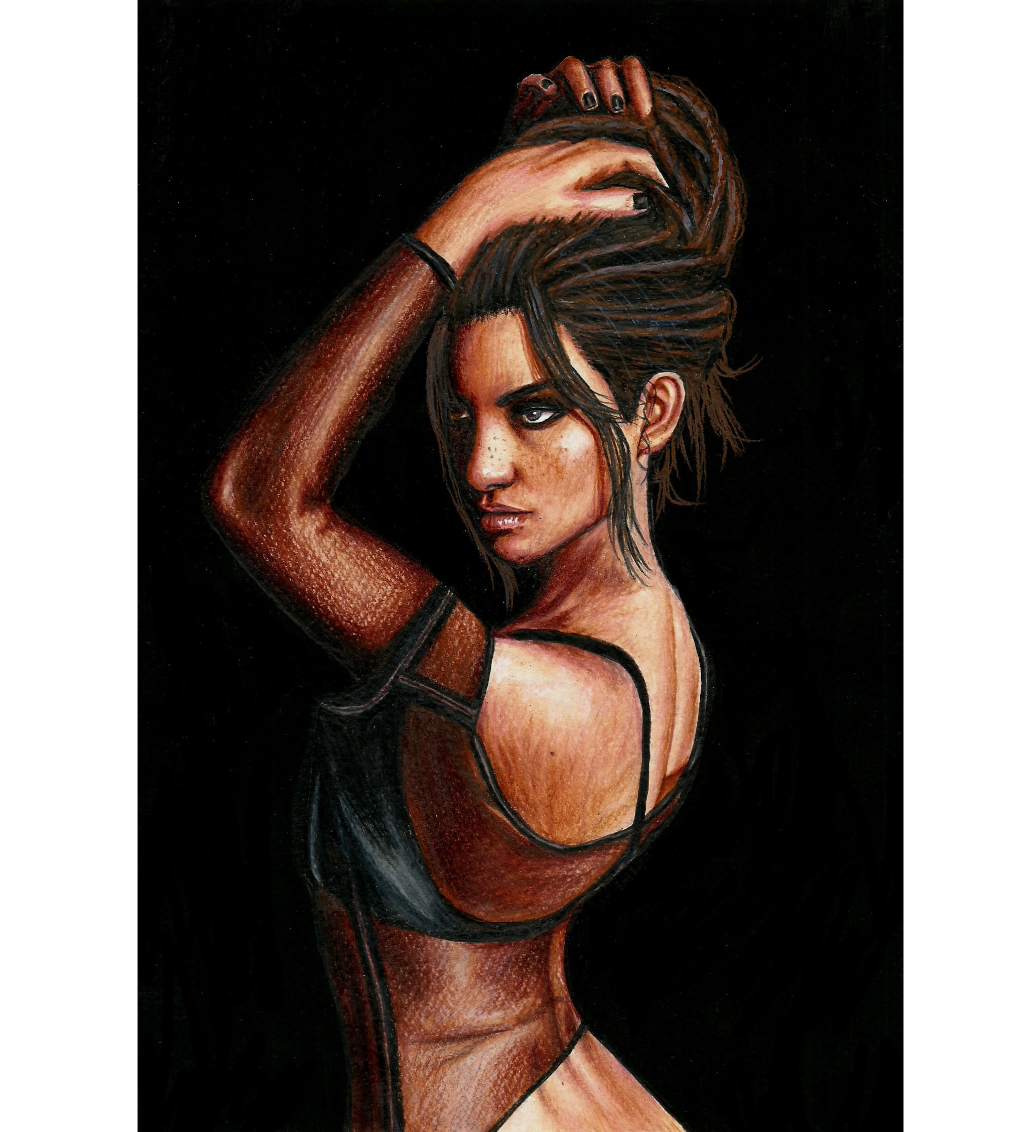 サイバーパンク 2077 パナム パーマー ポートレート 手作り 絵画 壁