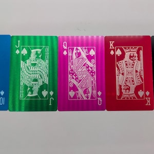 Laser Engraved Metal Playing Cards: Collectible Poker Set | Novelty Gift Deck of Cards image 4