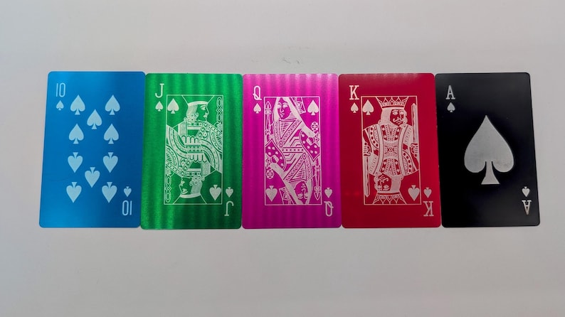 Laser Engraved Metal Playing Cards: Collectible Poker Set | Novelty Gift Deck of Cards image 4