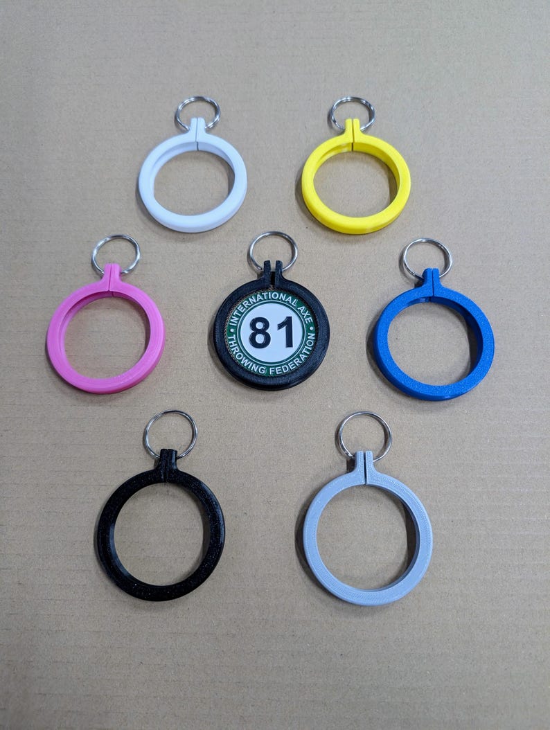 EDC Challenge Coin Holder – Secure 2 Inch Coin Keychain (both Sides ...