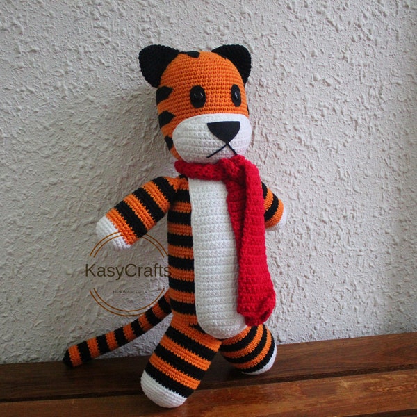 Handmade Tiger 13 or 19 inches crocheted stuffed tiger Baby gifts handmade special gifts